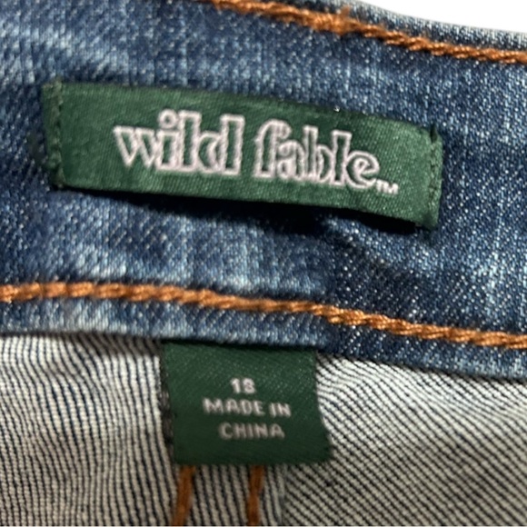Wild Fable Skinny Blue Jeans with Modern Distressing - Picture 5 of 7